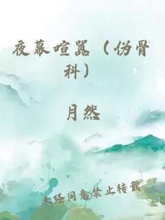 夜幕喧嚣（伪骨科）
