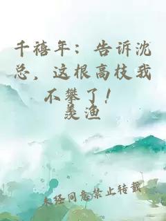 千禧年：告诉沈总，这根高枝我不攀了！