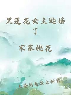 黑莲花女主逃婚了